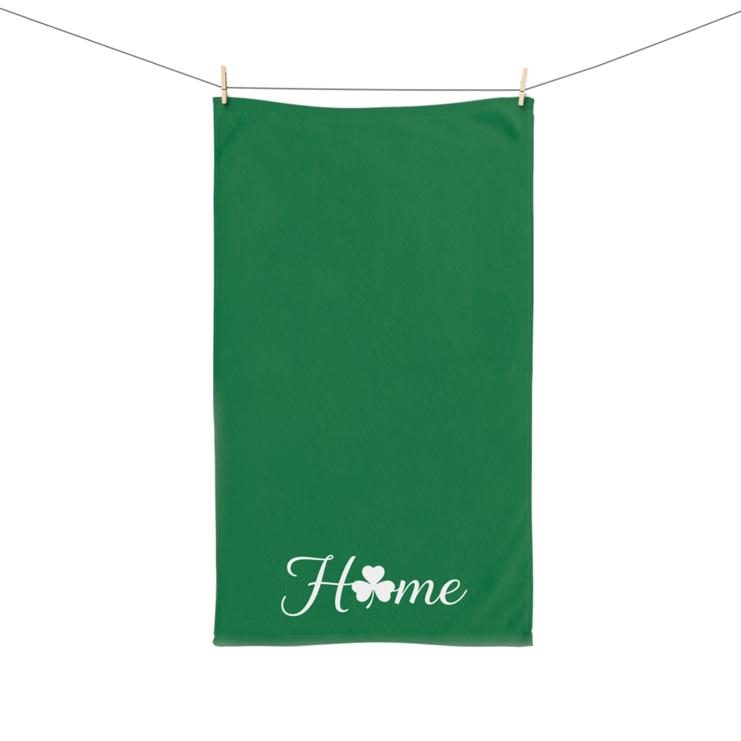 Home Shamrock Hand Towel — St. Patrick’s Day Green Kitchen Towel