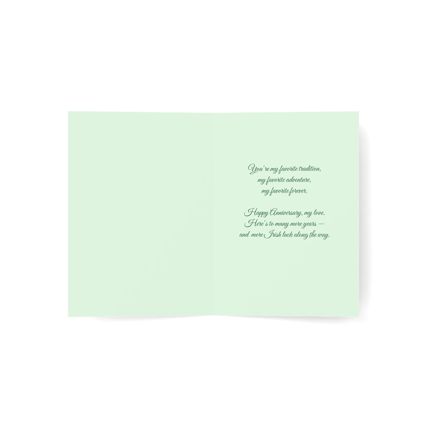 Married on St. Patrick's Day Anniversary Card — Greeting Card, Personalize