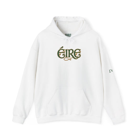 Éire Celtic Hoodie — Irish Heritage Script Pullover, Personalize