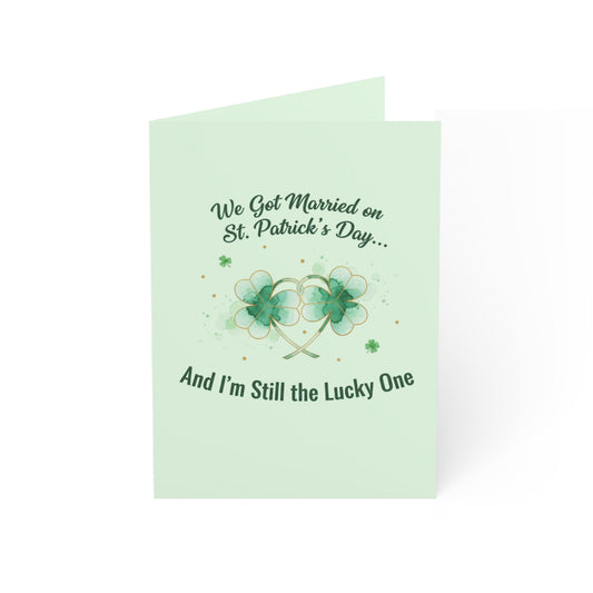 Married on St. Patrick's Day Anniversary Card — Greeting Card, Personalize