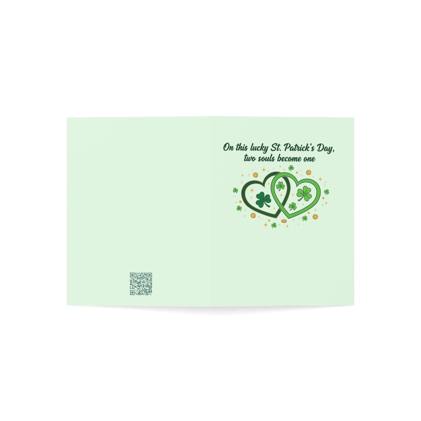 Married on St. Patrick's Day — Personalized Wedding Greeting Card
