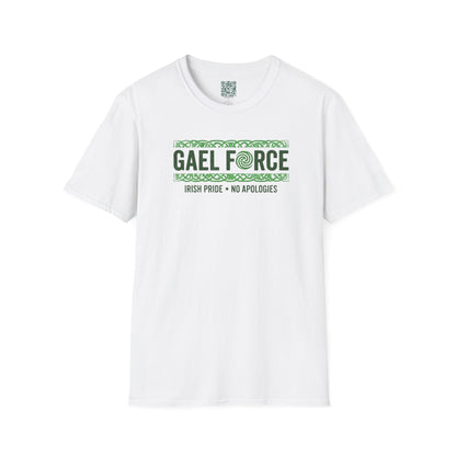 Gael Force T-Shirt - "Irish Pride • No Apologies" Retro Celtic Design
