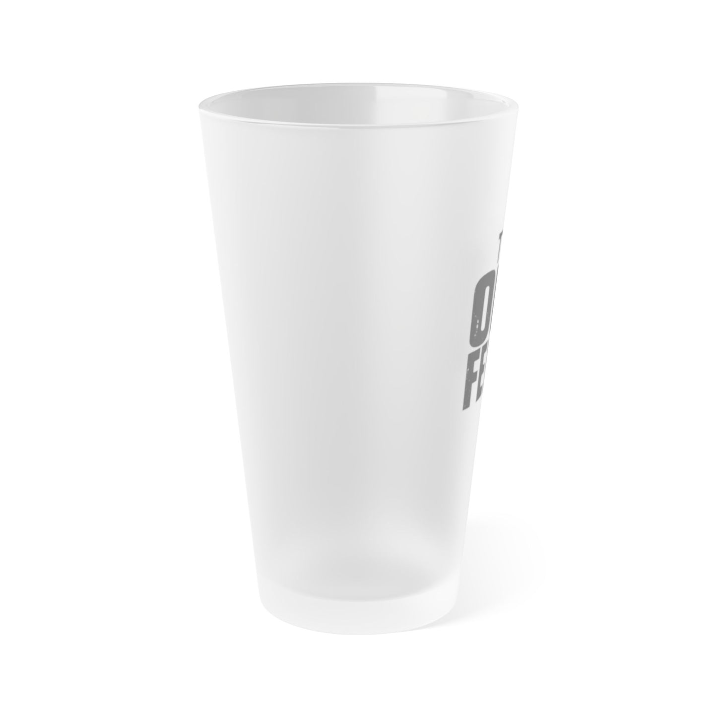Frosted Pint Glass - "The Old Fella" 16oz Novelty Beer Glass