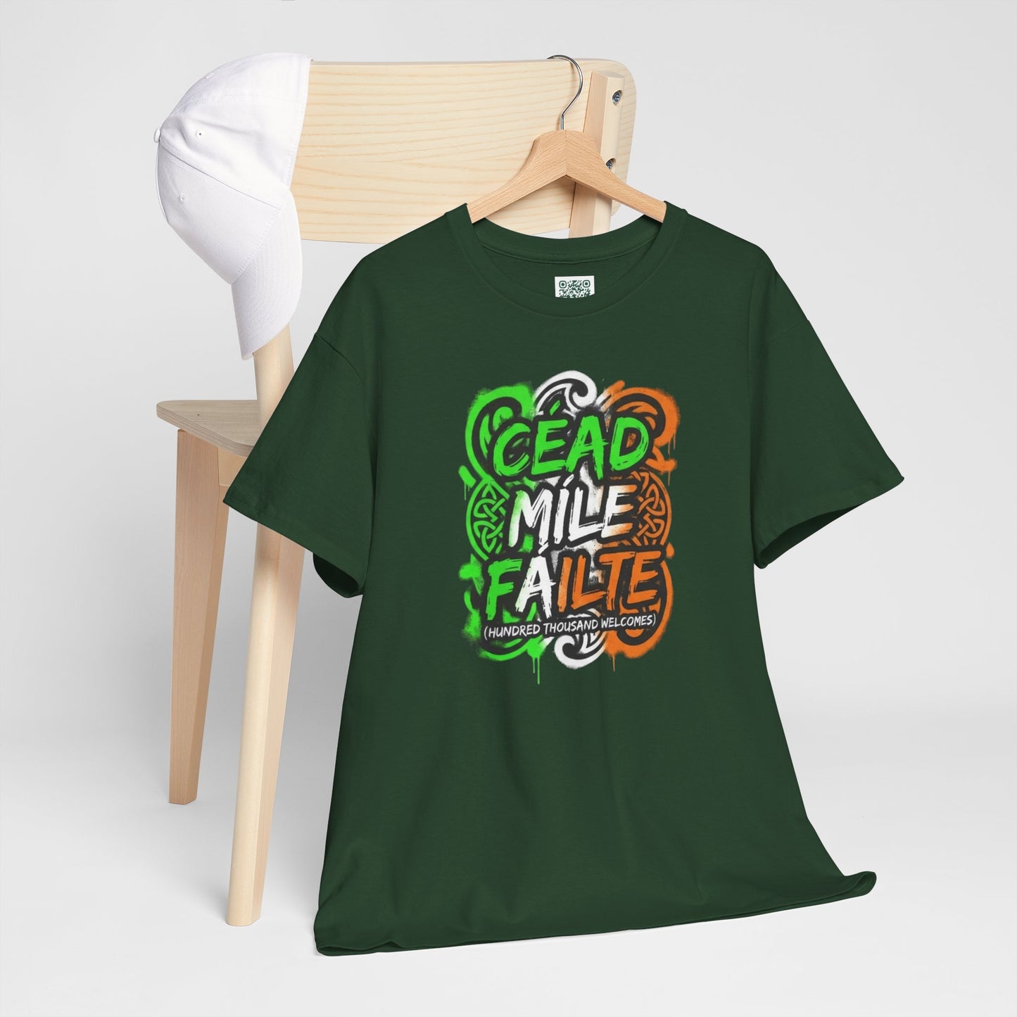 Céad Míle Fáilte St. Patrick's Day T-Shirt — Irish Welcome Tee (stpatricksday2026) Personalize