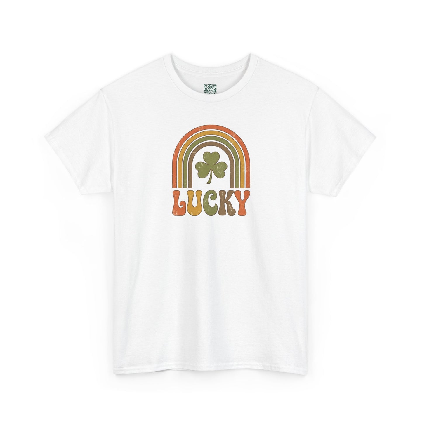 Lucky Retro Rainbow T-Shirt — Vintage Shamrock St. Patrick’s Tee