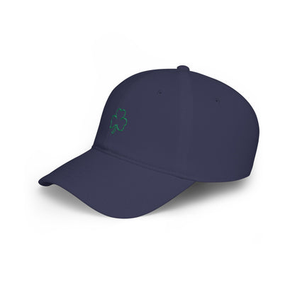 Embroidered Shamrock Low Profile Baseball Cap — St. Patrick’s Day Lucky Clover Hat (Personalize)