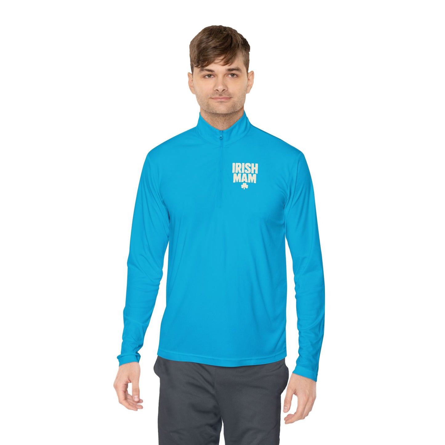 Irish Mam Shamrock Quarter-Zip Pullover