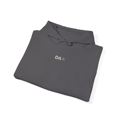 Hoodie • 'Da' Shamrock Logo Pullover – Personalize Gift for Fathers
