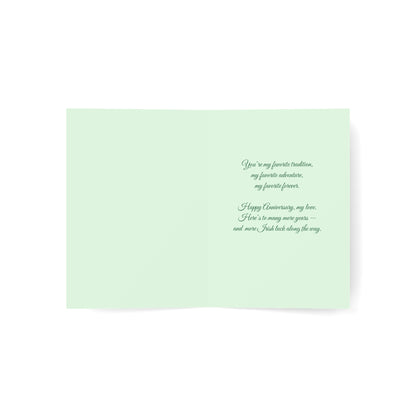 Married on St. Patrick's Day Anniversary Card — Greeting Card, Personalize