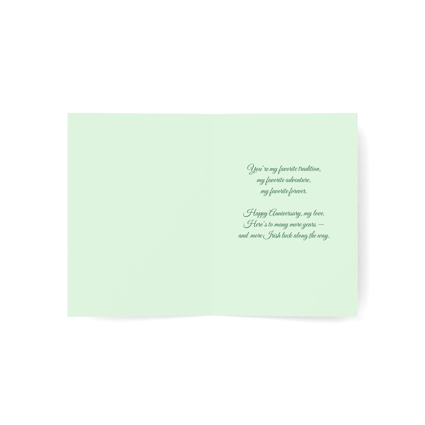 Married on St. Patrick's Day Anniversary Card — Greeting Card, Personalize