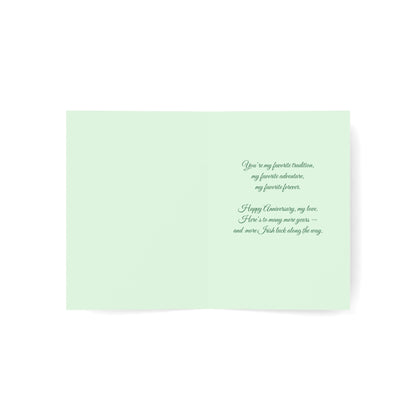 Married on St. Patrick's Day Anniversary Card — Greeting Card, Personalize