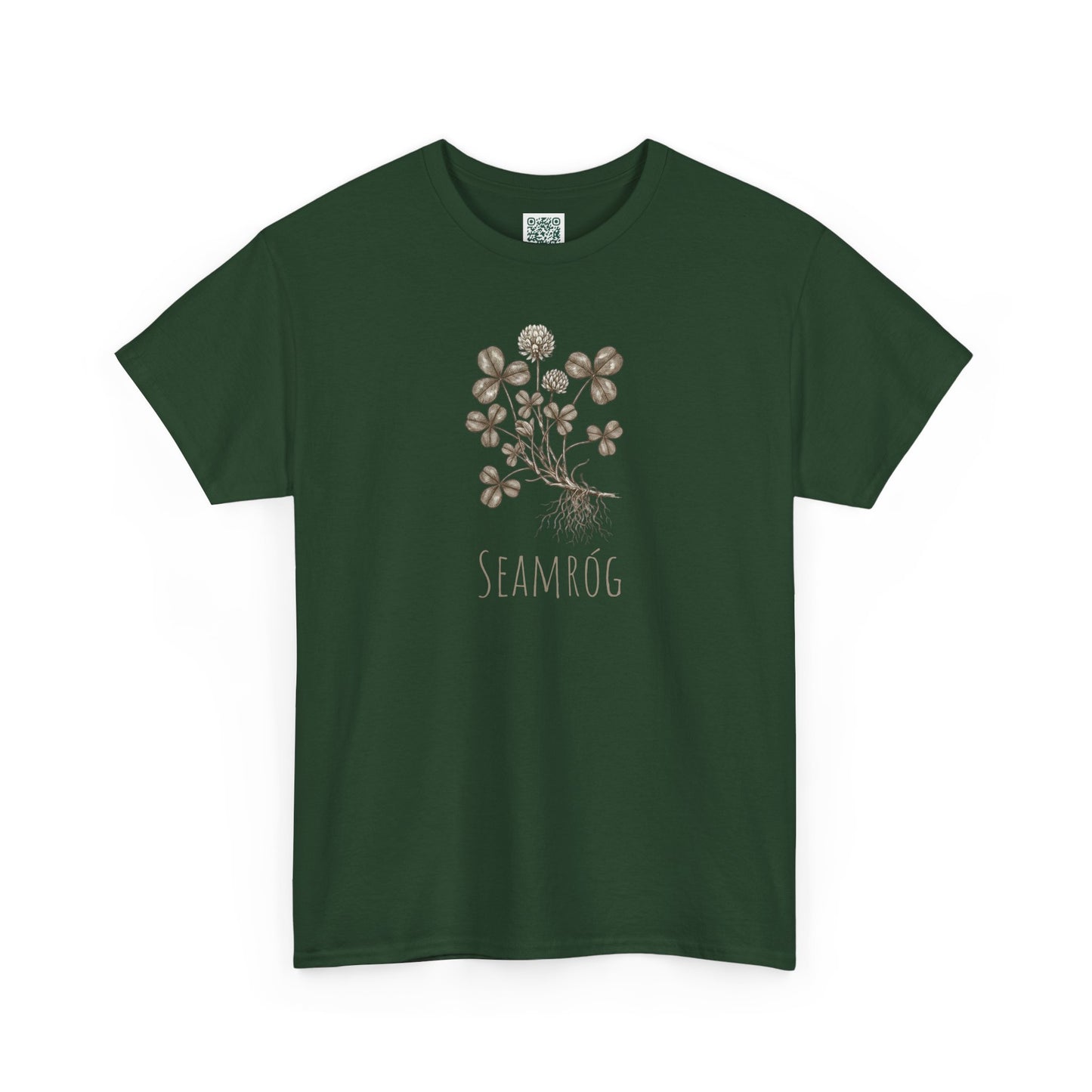 Shamrock Botanical Tee — Vintage Floral Clover Shirt