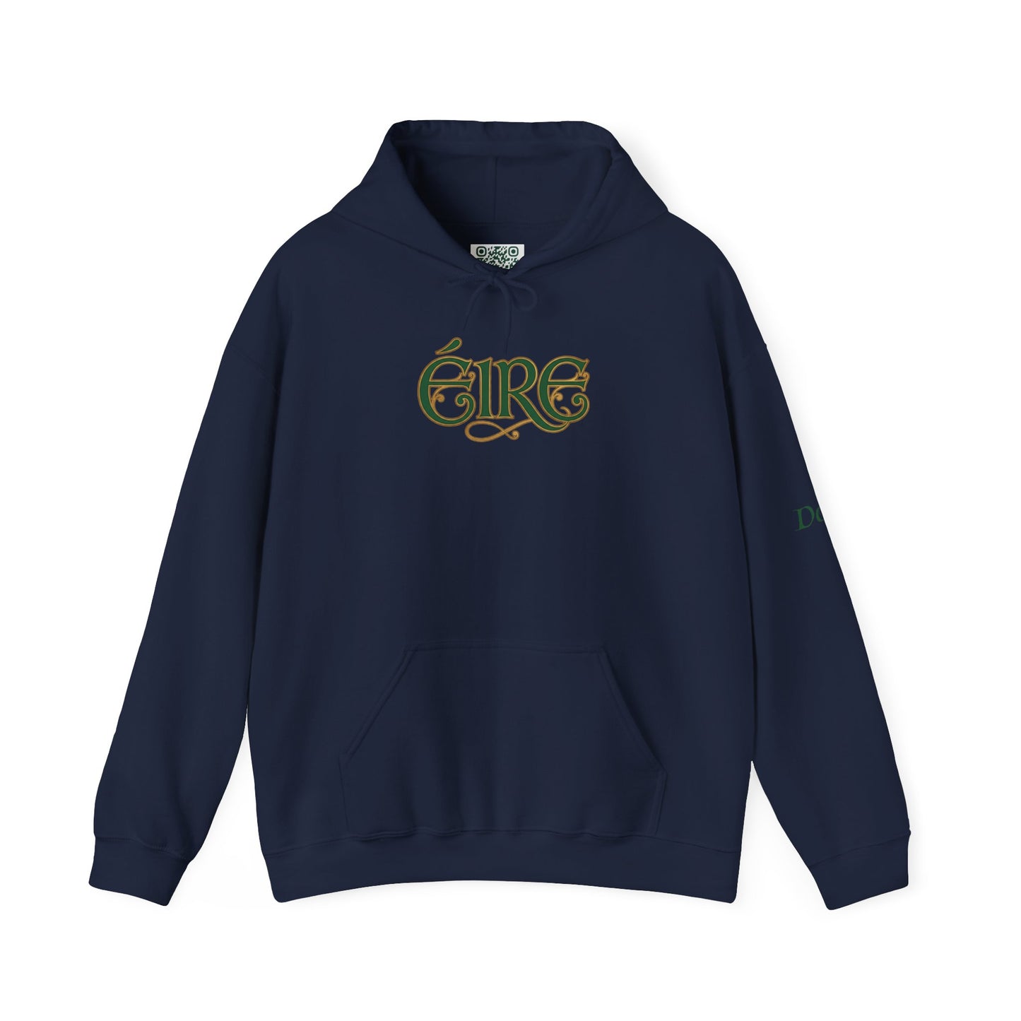 Éire Celtic Hoodie — Irish Heritage Script Pullover, Personalize