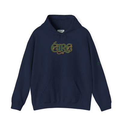 Éire Celtic Hoodie — Irish Heritage Script Pullover, Personalize