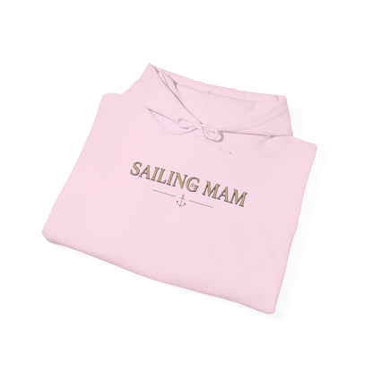 Sailing Mam Hoodie – Nautical Sailboat Graphic Pullover for Irish Sea-Loving Moms Personalize