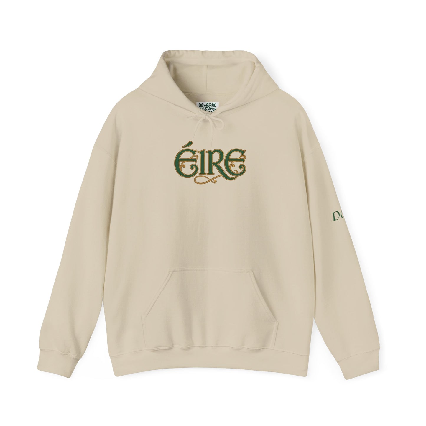Éire Celtic Hoodie — Irish Heritage Script Pullover, Personalize