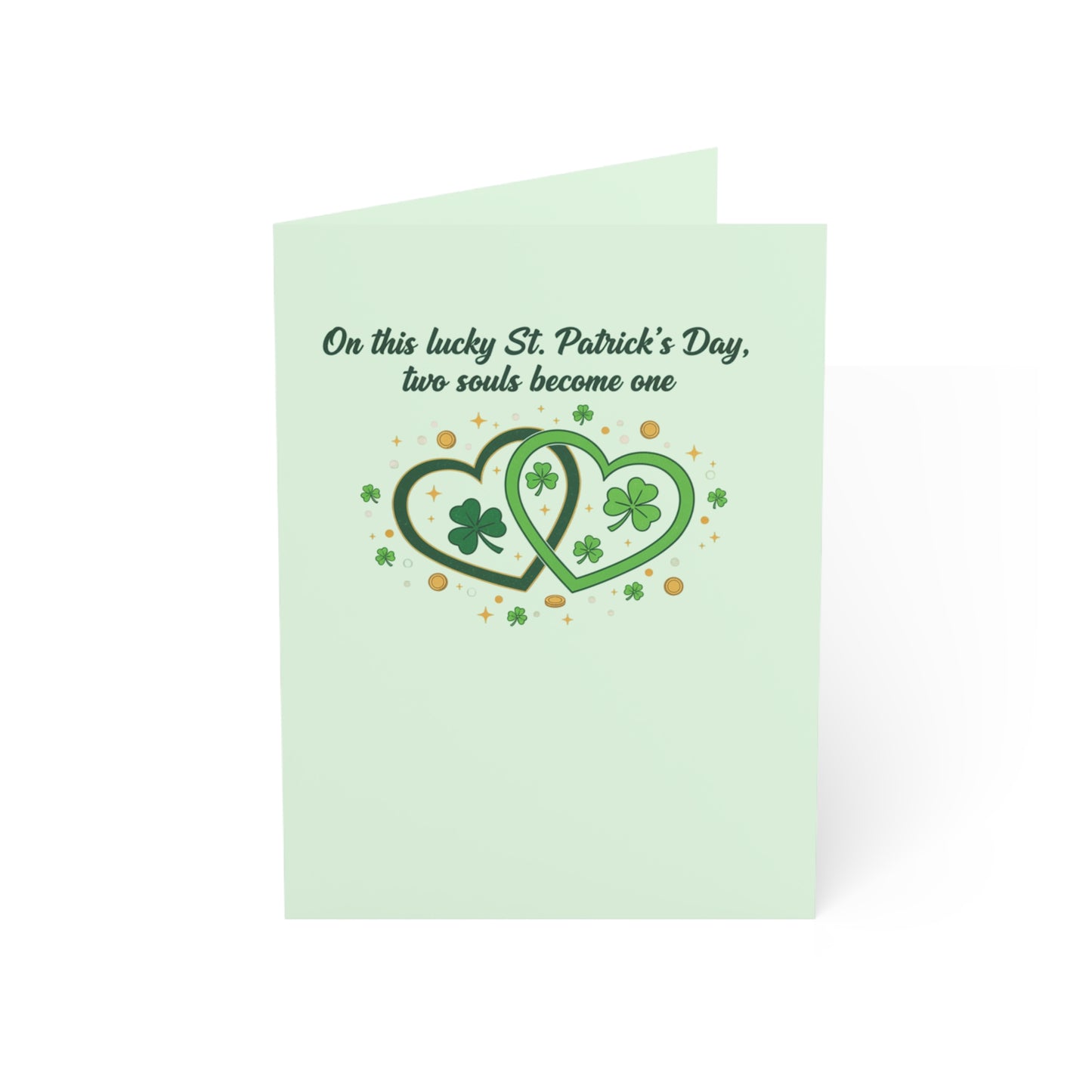 Married on St. Patrick's Day — Personalized Wedding Greeting Card