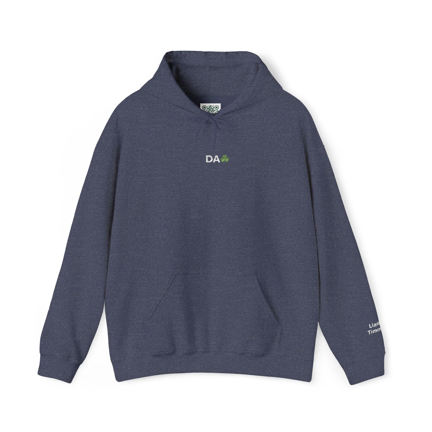 Hoodie • 'Da' Shamrock Logo Pullover – Personalize Gift for Fathers