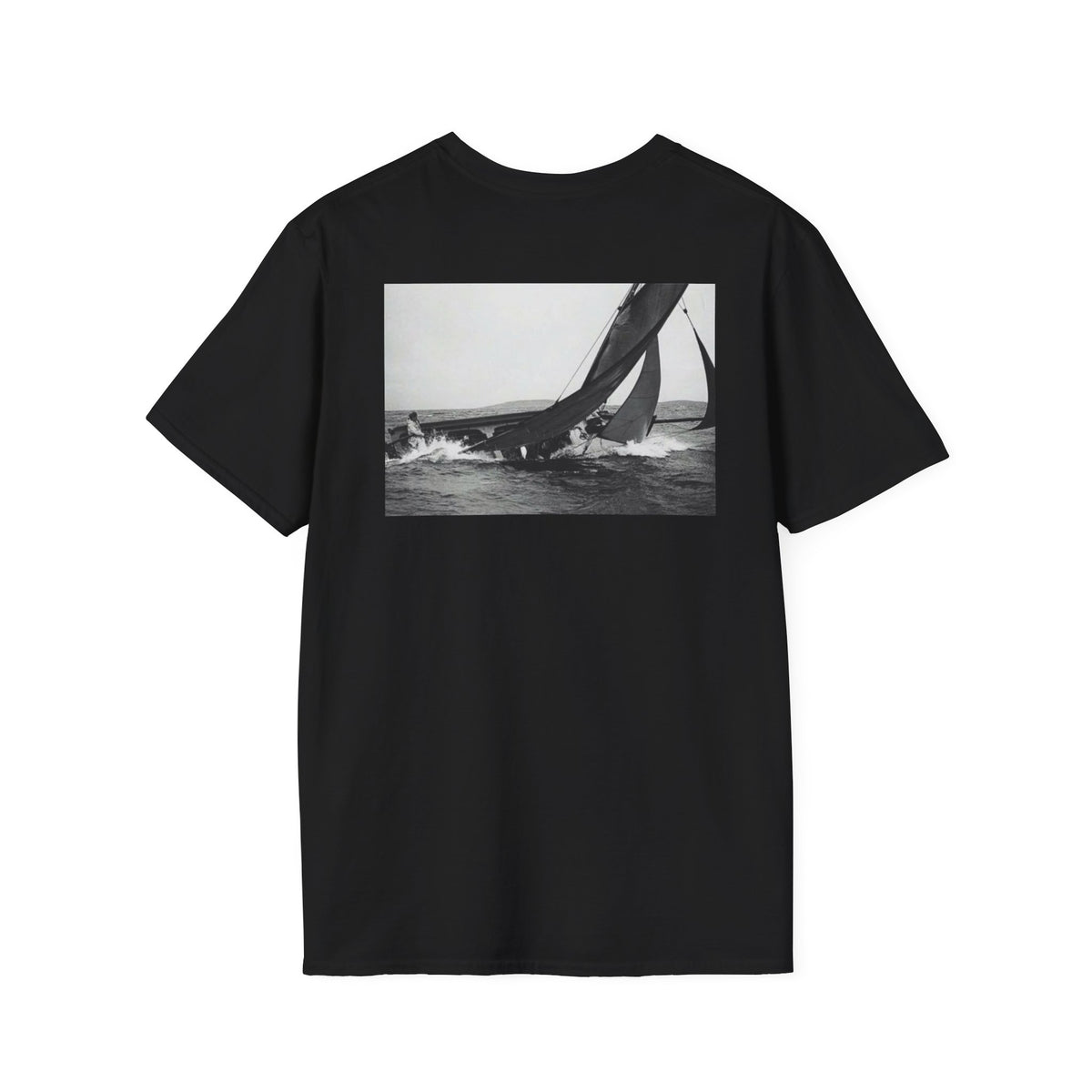 Personalized Galway Hooker Tee — Custom Boat Photo & Name
