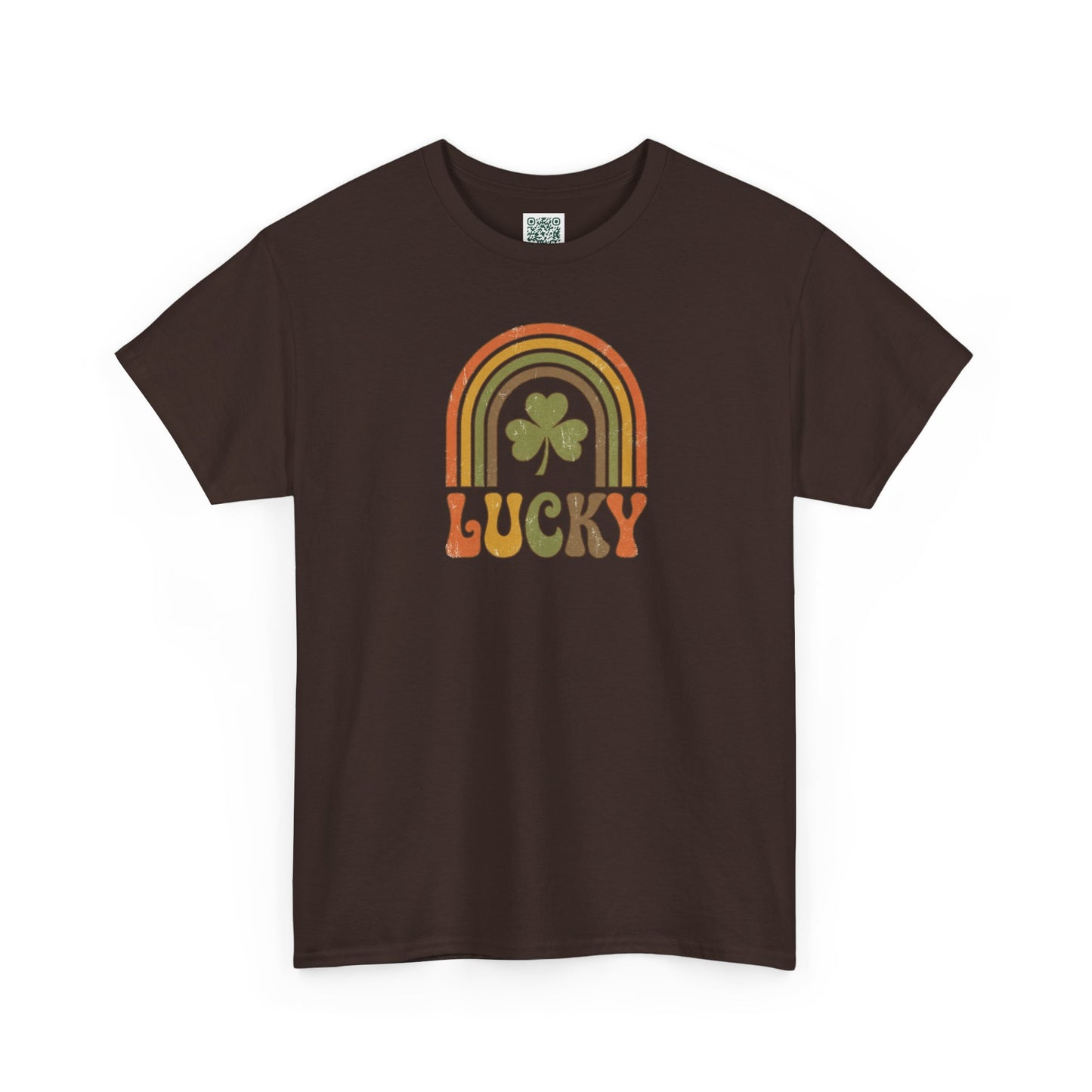 Lucky Retro Rainbow T-Shirt — Vintage Shamrock St. Patrick’s Tee