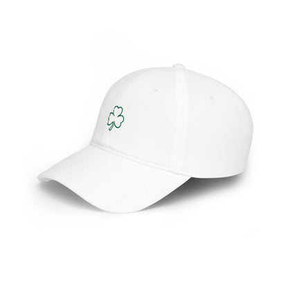 Embroidered Shamrock Low Profile Baseball Cap — St. Patrick’s Day Lucky Clover Hat (Personalize)
