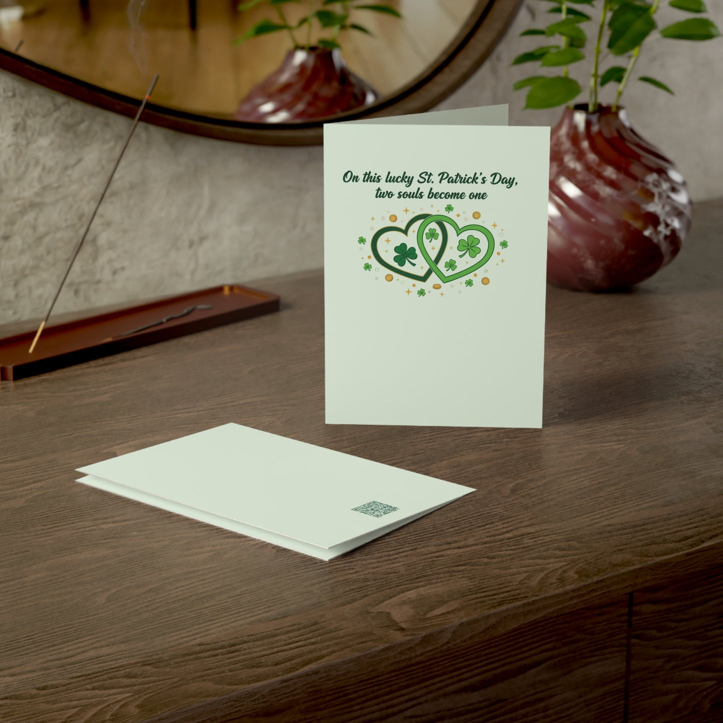 Married on St. Patrick's Day — Personalized Wedding Greeting Card