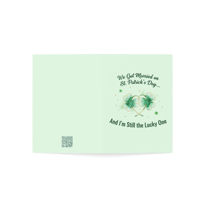 Married on St. Patrick's Day Anniversary Card — Greeting Card, Personalize