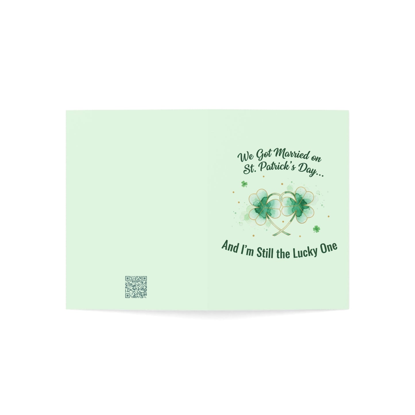 Married on St. Patrick's Day Anniversary Card — Greeting Card, Personalize