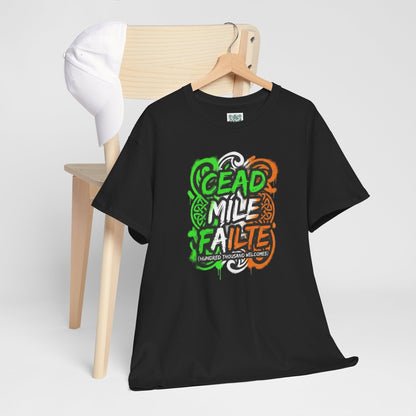 Céad Míle Fáilte St. Patrick's Day T-Shirt — Irish Welcome Tee (stpatricksday2026) Personalize