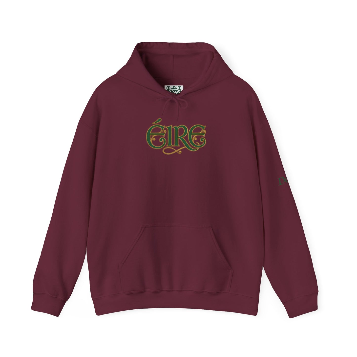 Éire Celtic Hoodie — Irish Heritage Script Pullover, Personalize