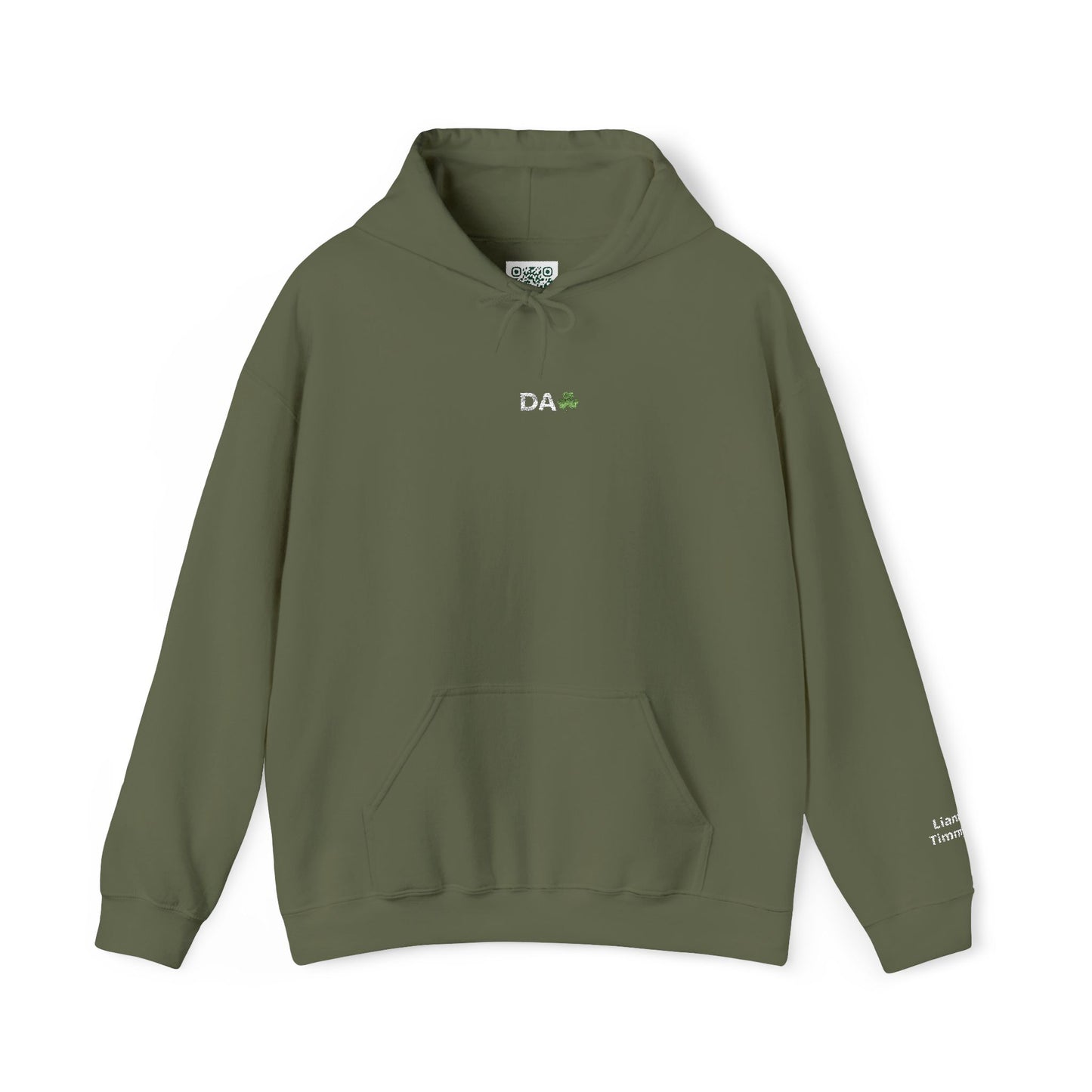 Hoodie • 'Da' Shamrock Logo Pullover – Personalize Gift for Fathers