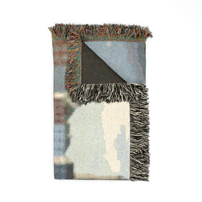 Custom Photo Woven Blanket — Personalized Travel & Keepsake Throw