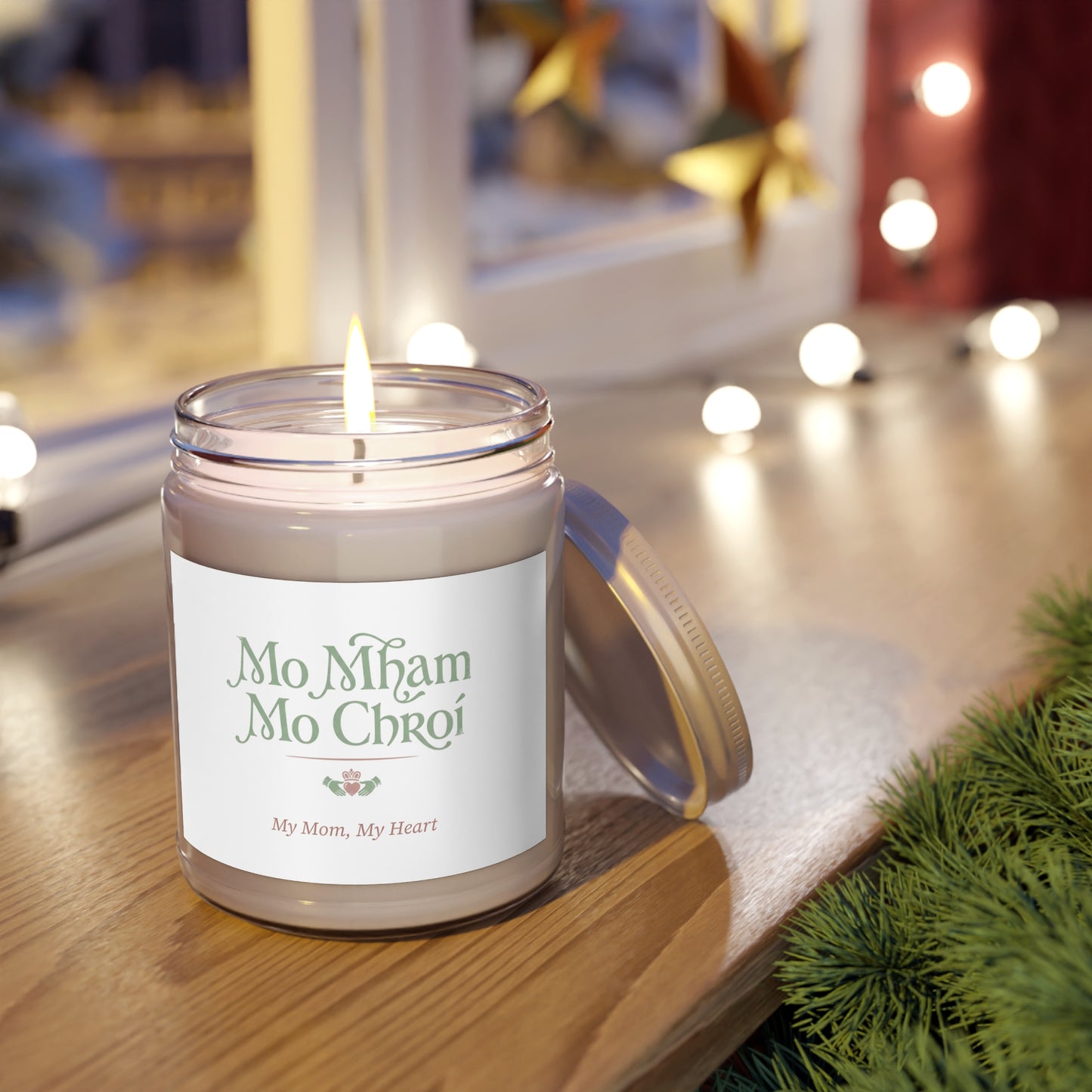 Soy Candle — "Mo Mham Mo Chroí (My Mom, My Heart)" 9oz Scented Jar