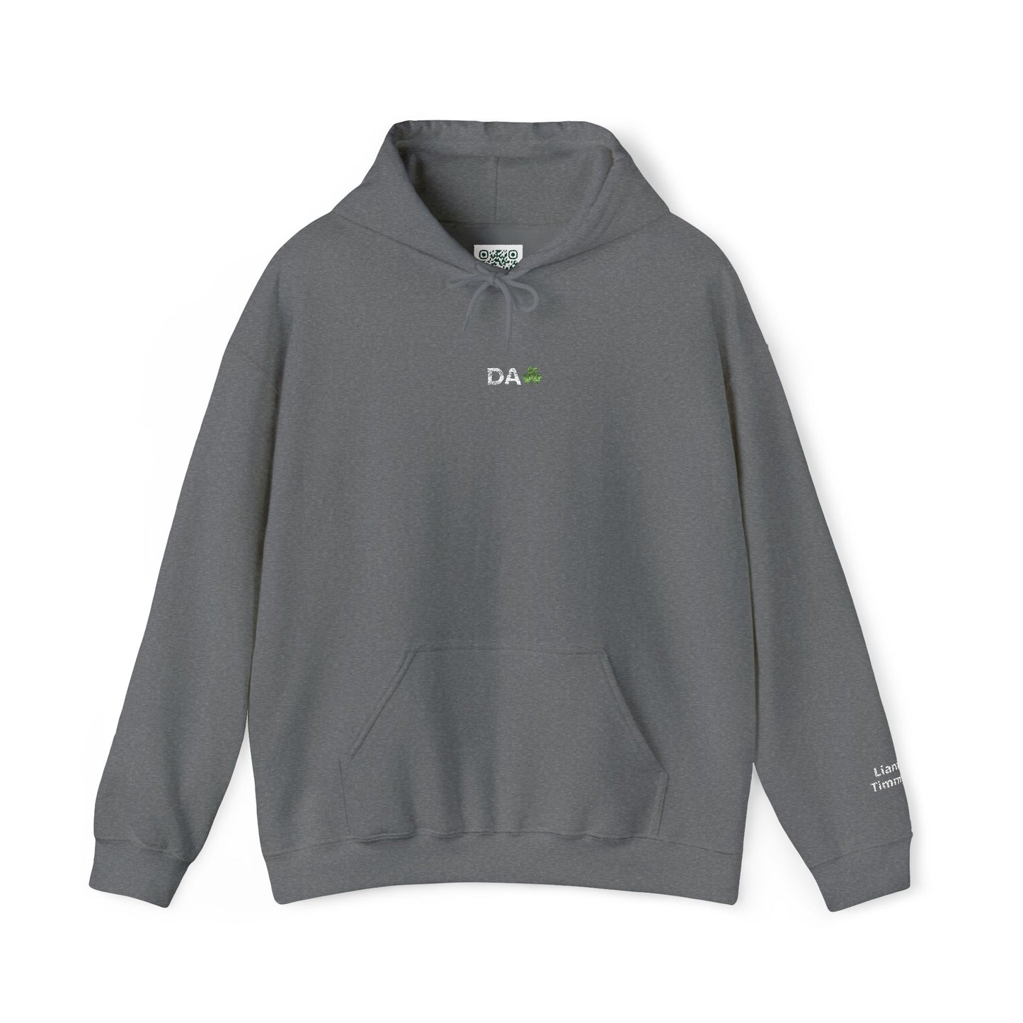 Hoodie • 'Da' Shamrock Logo Pullover – Personalize Gift for Fathers