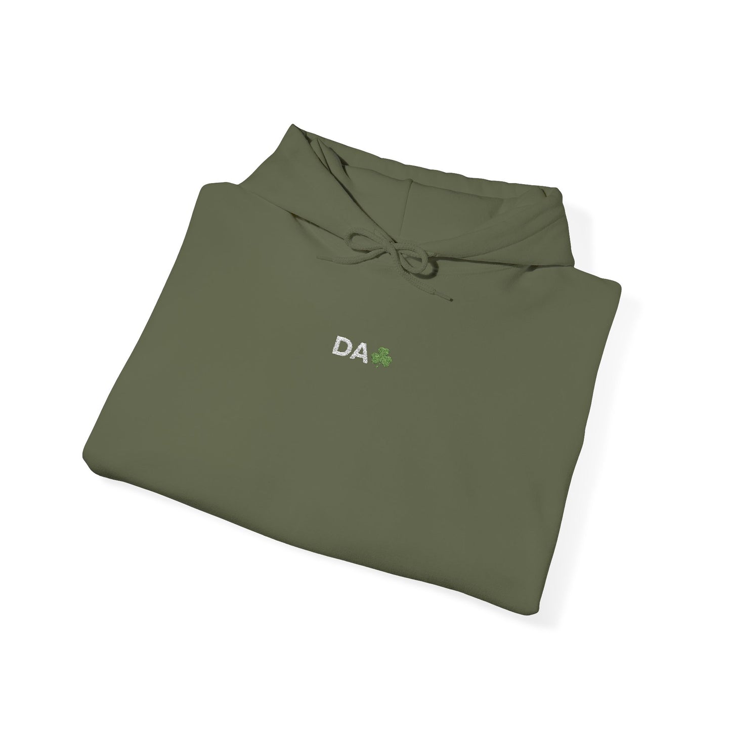 Hoodie • 'Da' Shamrock Logo Pullover – Personalize Gift for Fathers