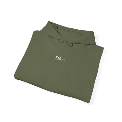 Hoodie • 'Da' Shamrock Logo Pullover – Personalize Gift for Fathers