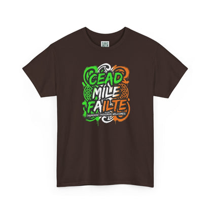 Céad Míle Fáilte St. Patrick's Day T-Shirt — Irish Welcome Tee (stpatricksday2026) Personalize