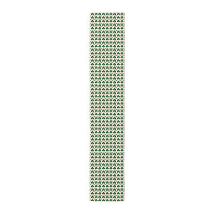 Shamrock Pattern Table Runner — Green Clover St. Patrick’s Day Decor