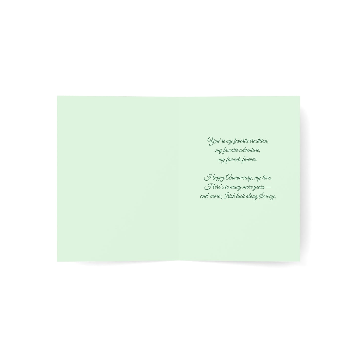 Married on St. Patrick's Day Anniversary Card — Greeting Card, Personalize