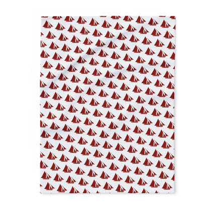 Cozy Bohemian Arctic Fleece Blanket — Galway Hooker Design Cozy Home Throw