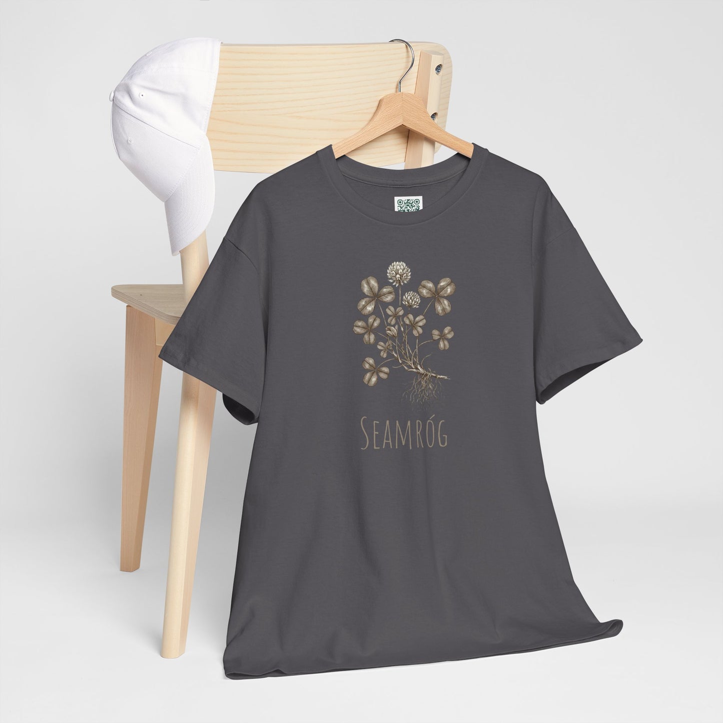 Shamrock Botanical Tee — Vintage Floral Clover Shirt