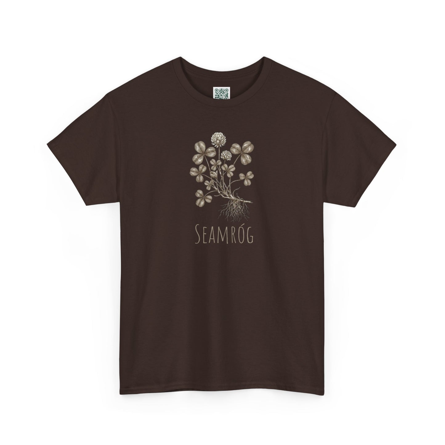 Shamrock Botanical Tee — Vintage Floral Clover Shirt