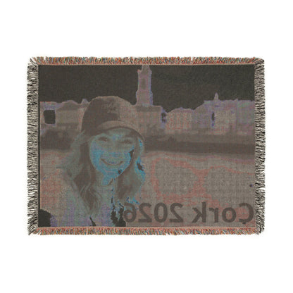 Custom Photo Woven Blanket — Personalized Travel & Keepsake Throw