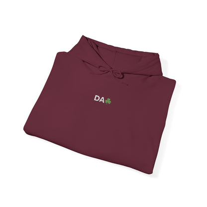 Hoodie • 'Da' Shamrock Logo Pullover – Personalize Gift for Fathers