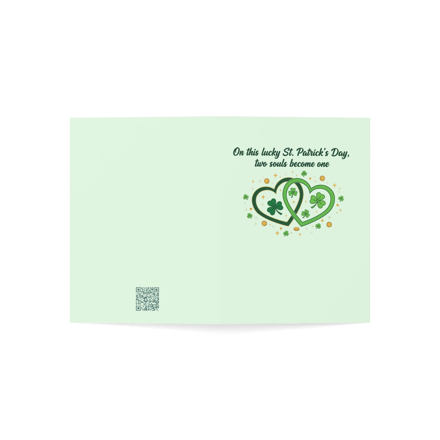 Married on St. Patrick's Day — Personalized Wedding Greeting Card