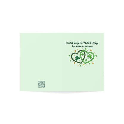 Married on St. Patrick's Day — Personalized Wedding Greeting Card