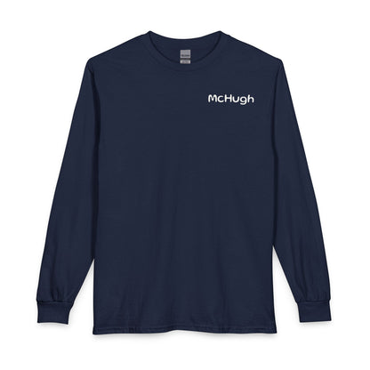Personalized Galway Hooker Long Sleeve Tee — Custom Boat Photo & Name