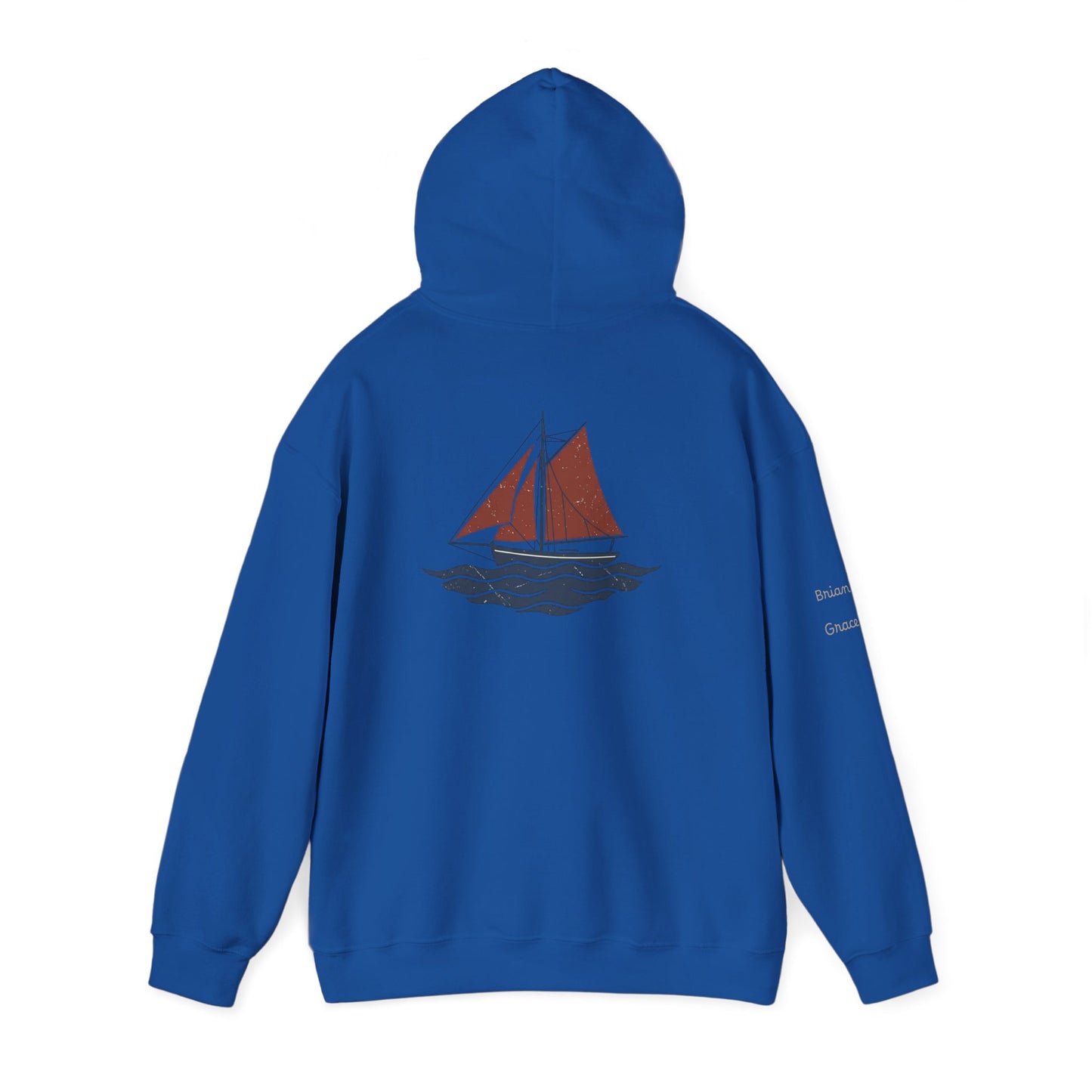 Sailing Mam Hoodie – Nautical Sailboat Graphic Pullover for Irish Sea-Loving Moms Personalize