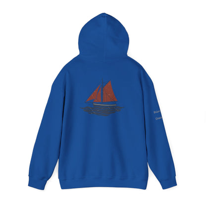 Sailing Mam Hoodie – Nautical Sailboat Graphic Pullover for Irish Sea-Loving Moms Personalize