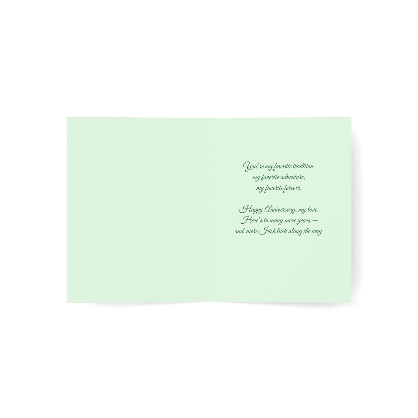 Married on St. Patrick's Day Anniversary Card — Greeting Card, Personalize